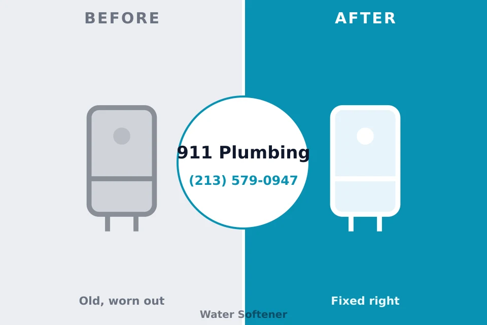 Before and after: plumbing repair Grundy Center, IA